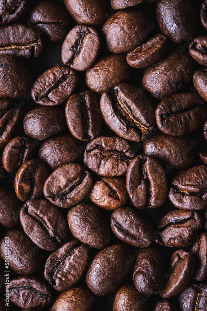 Naklejka premium Coffee beans background