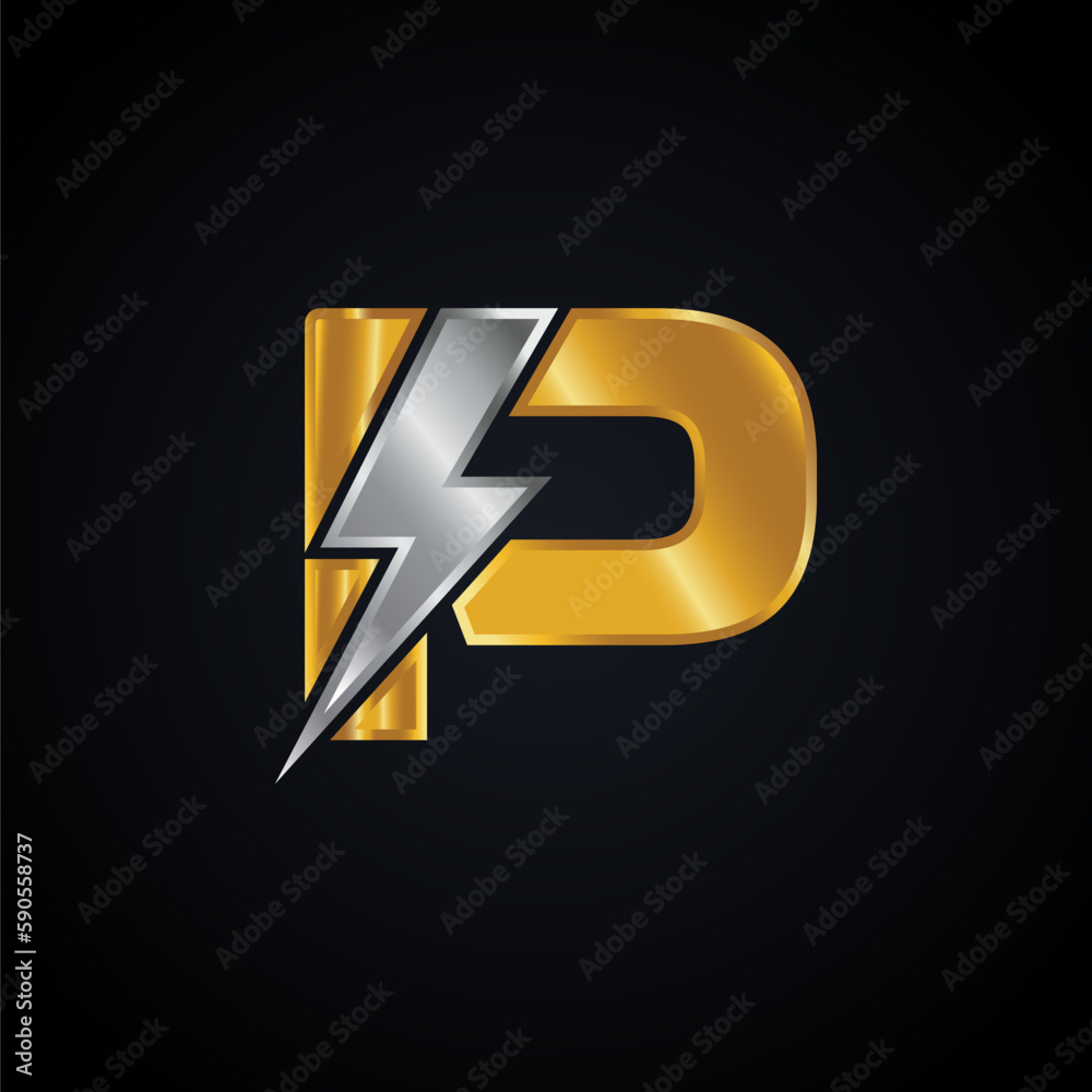 P Letter Logo With Lightning Thunder Bolt Vector Design. Electric Bolt Letter P Logo Vector Illustration. P Letter Logo With Lightning Thunder Bolt Vector Design. Electric Bolt Letter P Logo Vector Illustration.