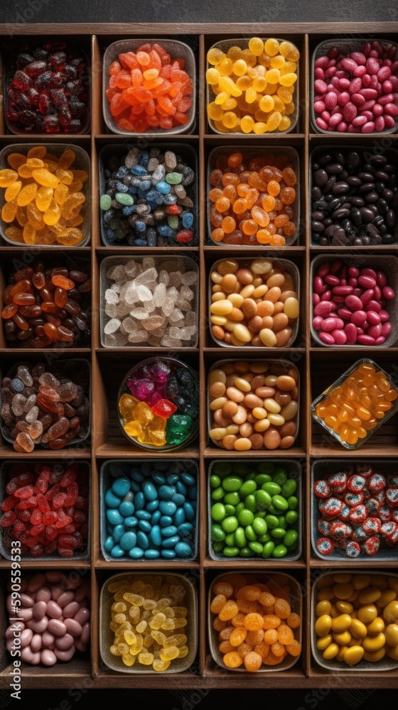 Fruit in a market. AI generated art illustration. Fruit in a market. AI generated art illustration.
