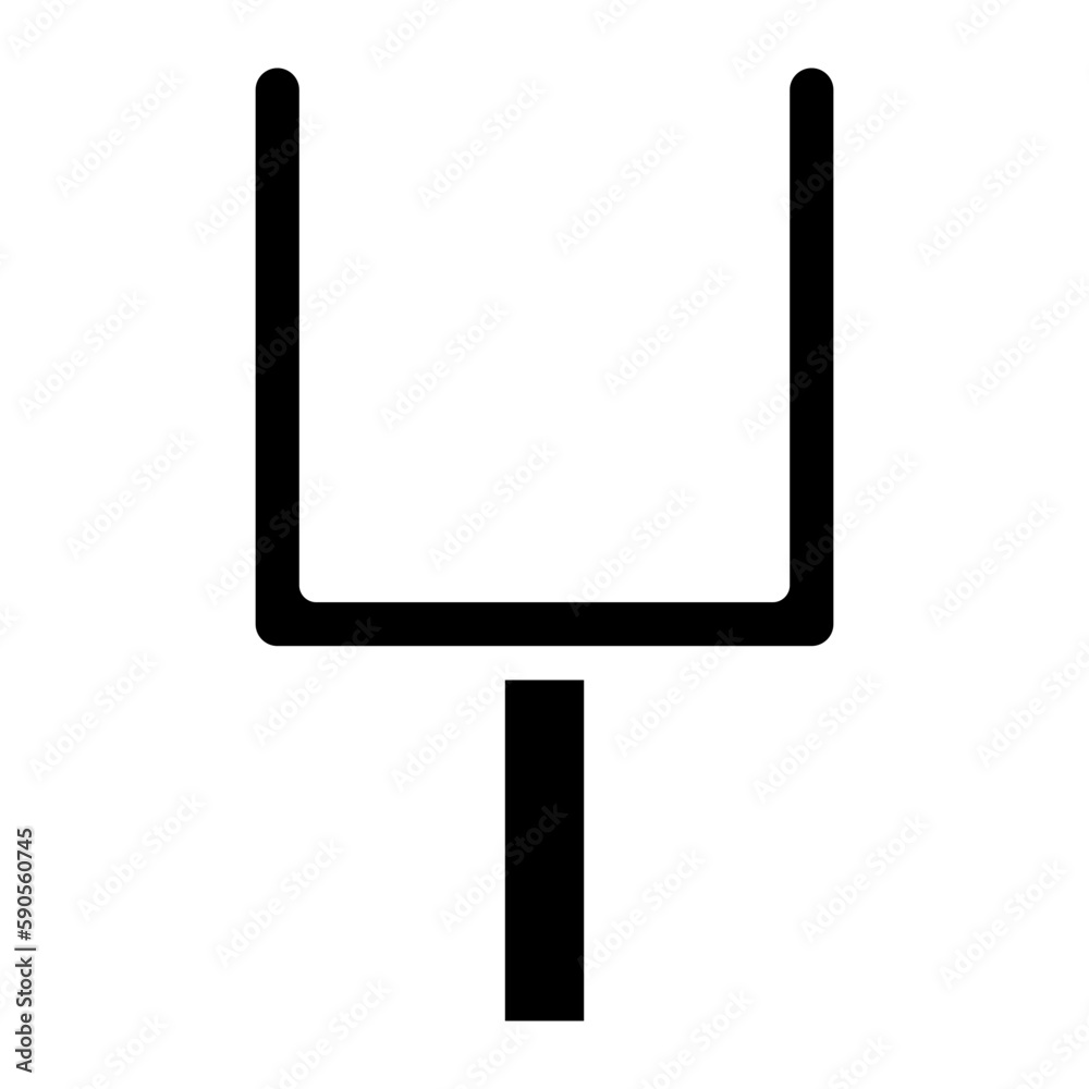 American football goal glyph 