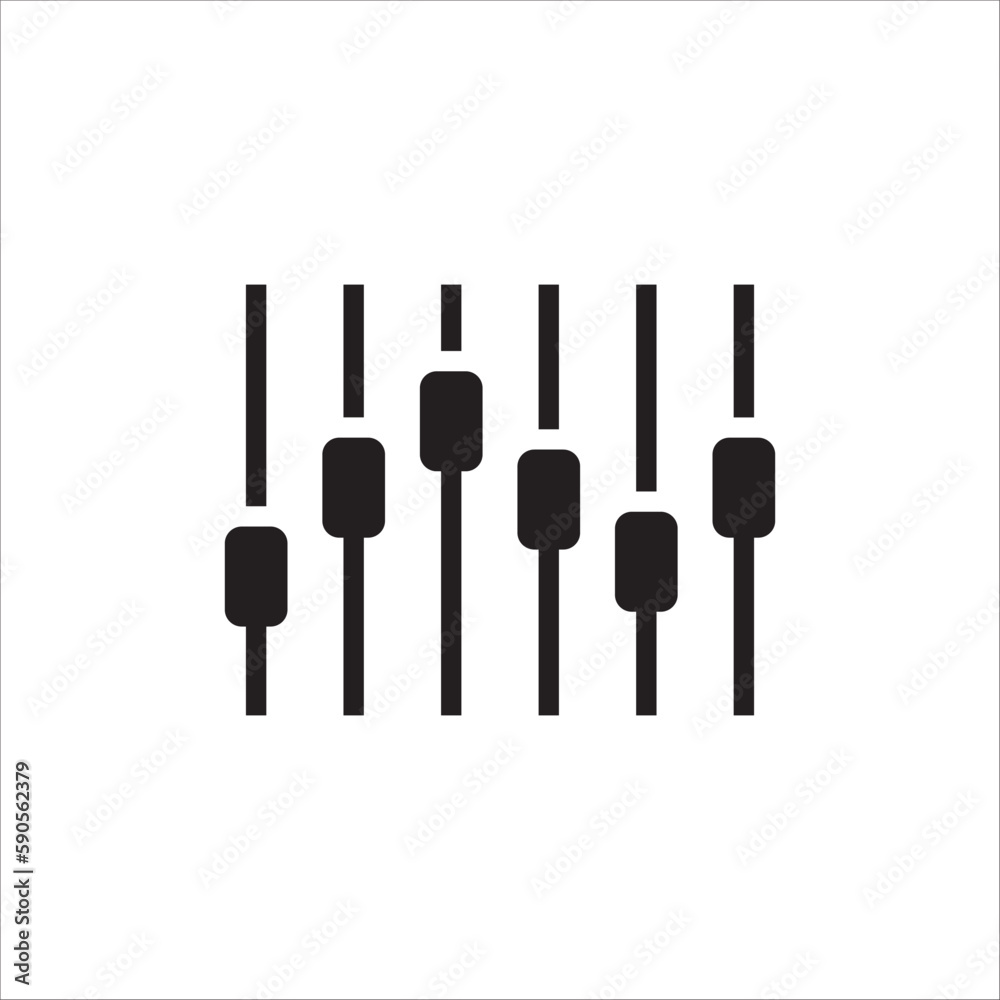 Sound mixer vector icon. Studio DJ disco club sound mixer flat sign design illustration. Sound mixer symbol pictogram. UX UI icon Sound mixer vector icon. Studio DJ disco club sound mixer flat sign design illustration. Sound mixer symbol pictogram. UX UI icon