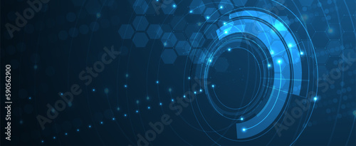 Neural network concept. Connected cells with links. High technology process. Abstract background