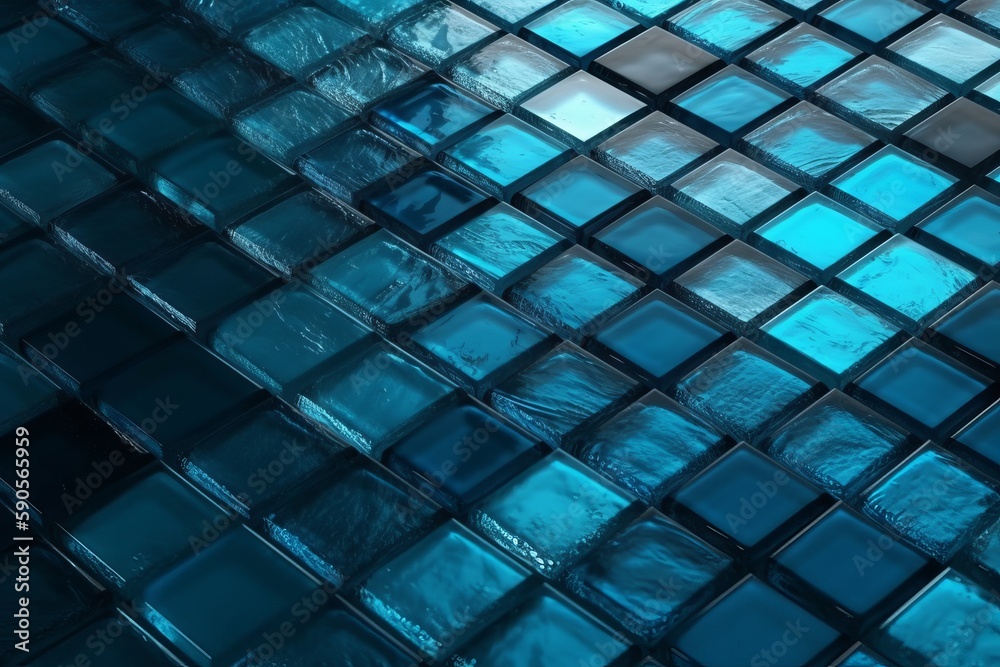 Blue Glass Block Wall,ransparent glass block or tiled mosaic wall for background.AI Blue Glass Block Wall,ransparent glass block or tiled mosaic wall for background.AI