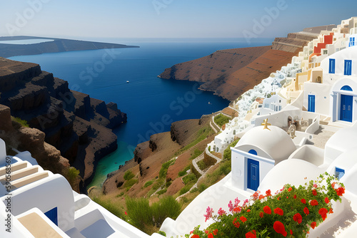 Overlook of Greek homes