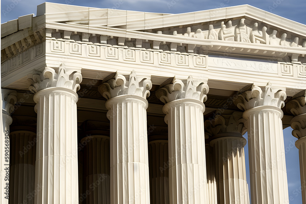 Supreme Court of United states columns row Supreme Court of United states columns row