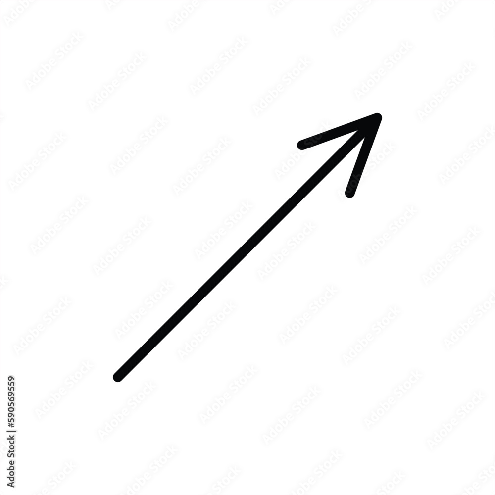 Hand drawn arrows vector icon. Hand drawn arrow flat sign design. Linear arrow symbol pictogram Hand drawn arrows vector icon. Hand drawn arrow flat sign design. Linear arrow symbol pictogram