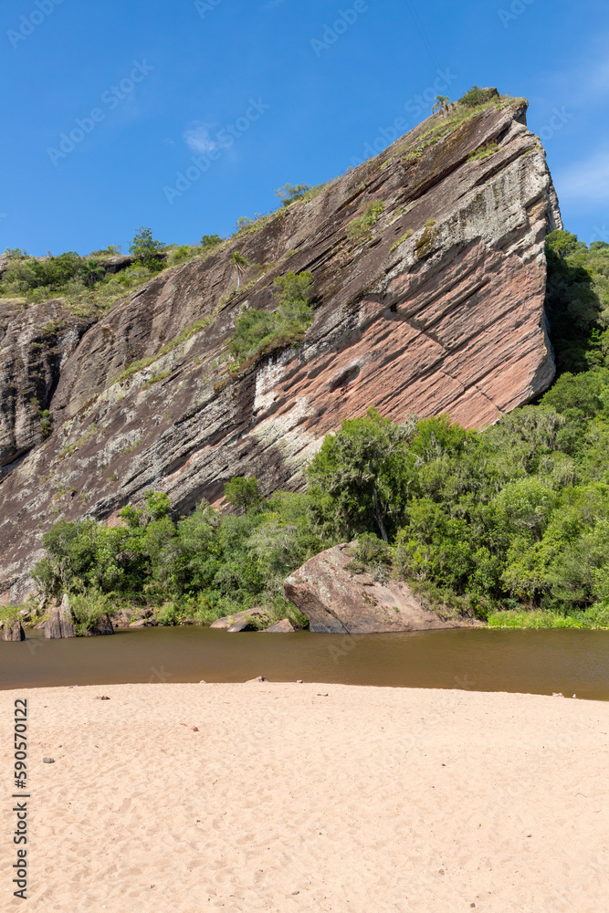 Geological formations and vegetation