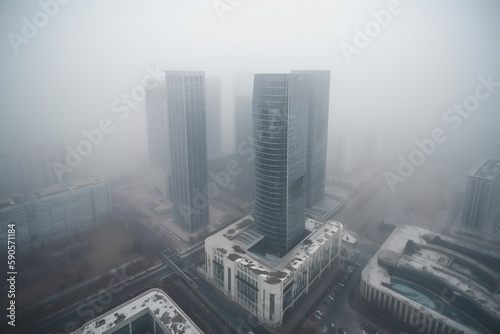 Fotografia, Obraz Tianjin China centrum city in, generative artificial intelligence