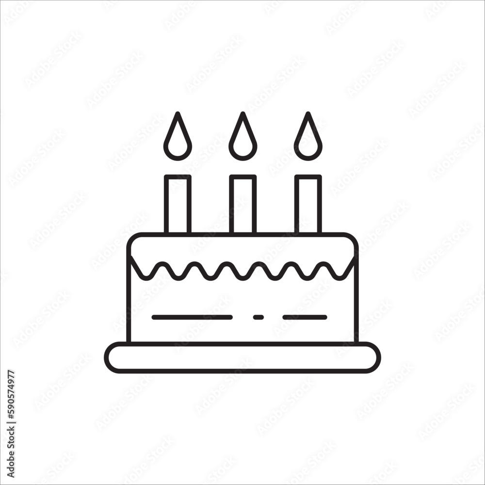 Cake vector icon. Tasty cake flat sign design. Tart symbol pictogram. UX UI icon Cake vector icon. Tasty cake flat sign design. Tart symbol pictogram. UX UI icon