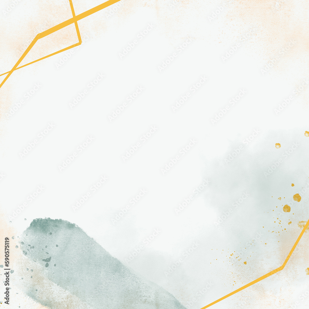 Obraz premium Square abstract watercolor background for social media post and ads banner