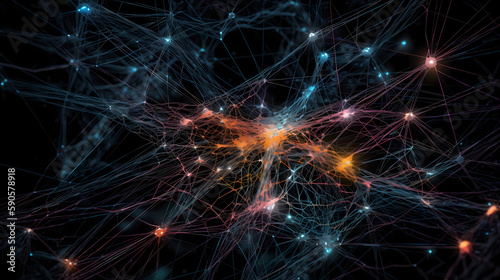 The structure of artificial neuronal networks photo