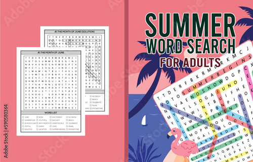Summer Word Search For Adults