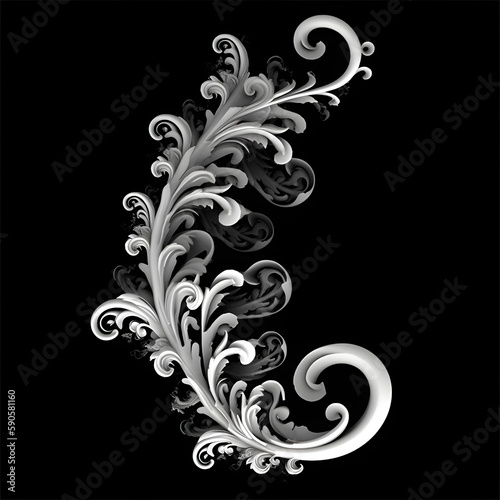 Ornate Decorative Alpha generated with AI