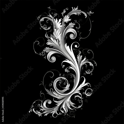 Ornate Decorative Alpha generated with AI