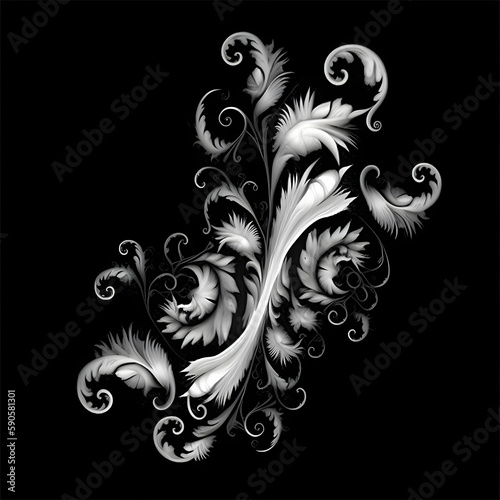 Ornate Decorative Alpha generated with AI