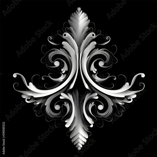 Ornate Decorative Alpha generated with AI