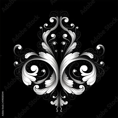 Ornate Decorative Alpha generated with AI