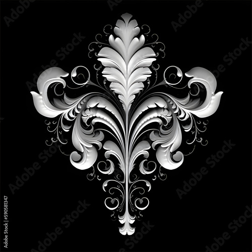 Ornate Decorative Alpha generated with AI
