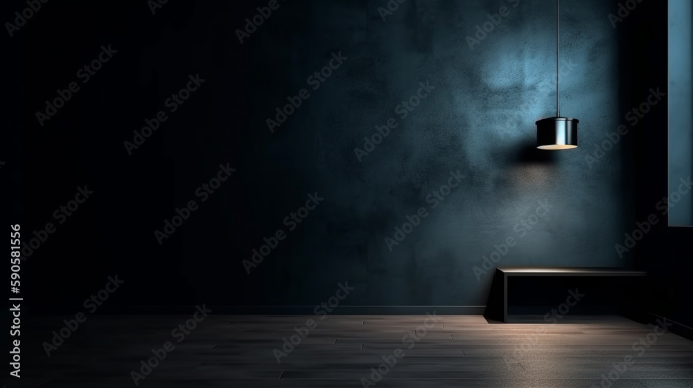 Empty light dark wall with Minimalist background Empty light dark wall with Minimalist background