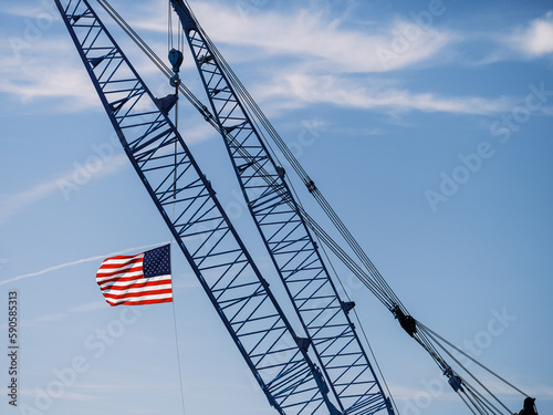 The American Flag, Strength Begins at Home.