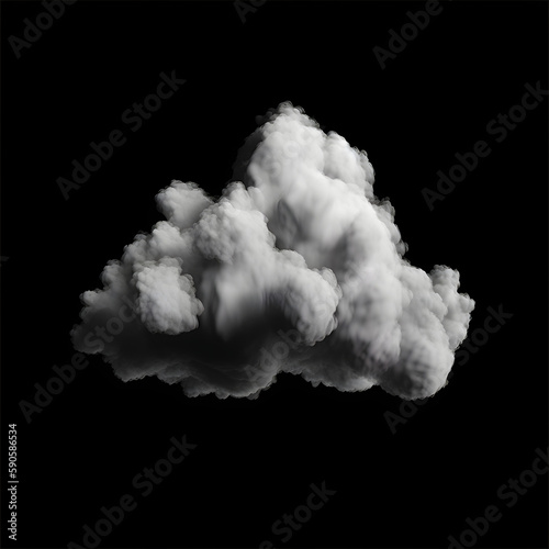 Cloud Alphas on Black Background generated with AI
