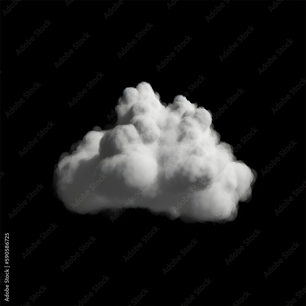Cloud Alphas on Black Background generated with AI Cloud Alphas on Black Background generated with AI