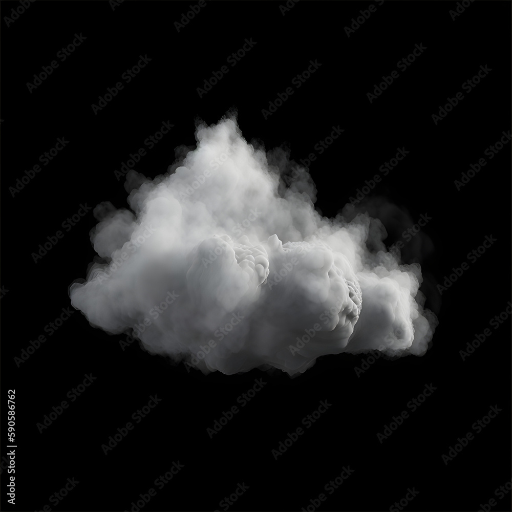 Cloud Alphas on Black Background generated with AI Cloud Alphas on Black Background generated with AI