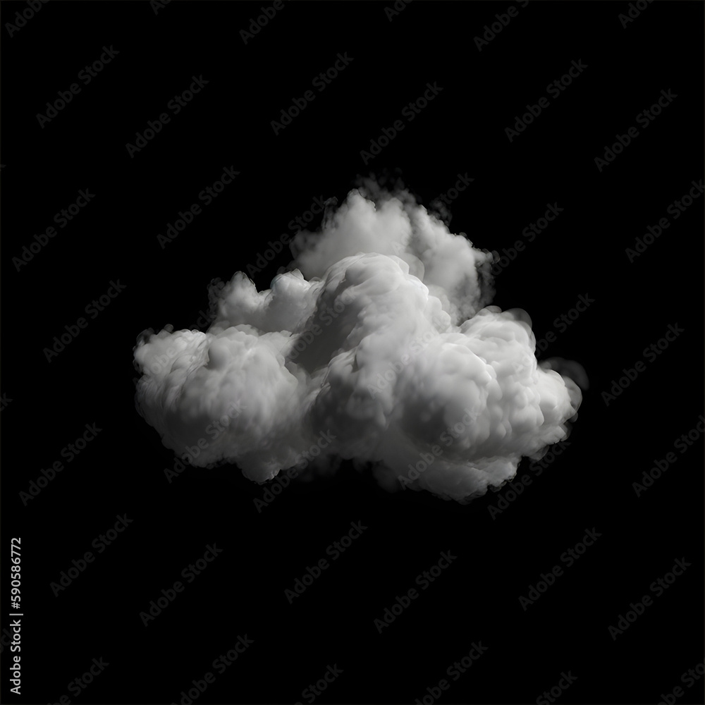 Cloud Alphas on Black Background generated with AI Cloud Alphas on Black Background generated with AI