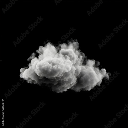 Cloud Alphas on Black Background generated with AI