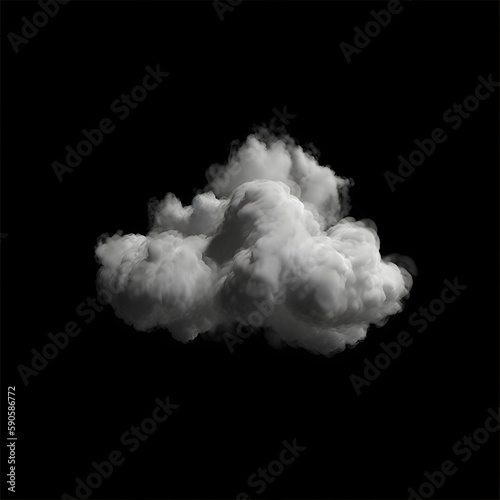 Cloud Alphas on Black Background generated with AI