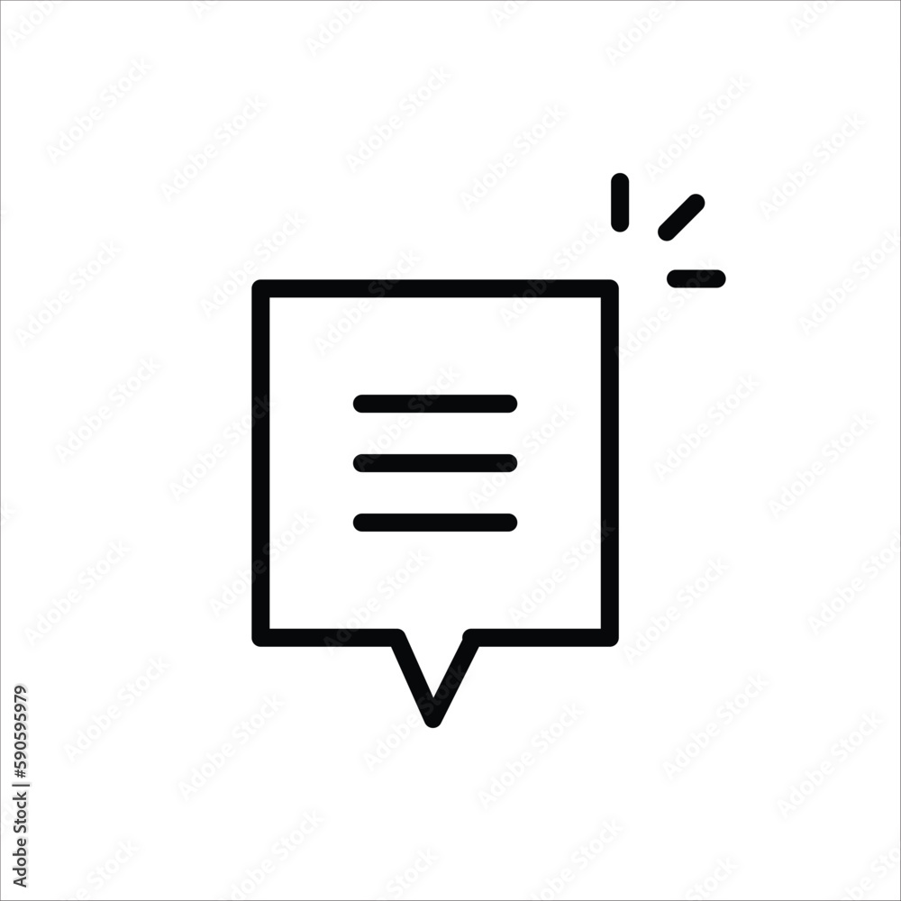 Bubble chat vector icon. Chat flat sign design. SMS chat symbol pictogram. UX UI icon Bubble chat vector icon. Chat flat sign design. SMS chat symbol pictogram. UX UI icon