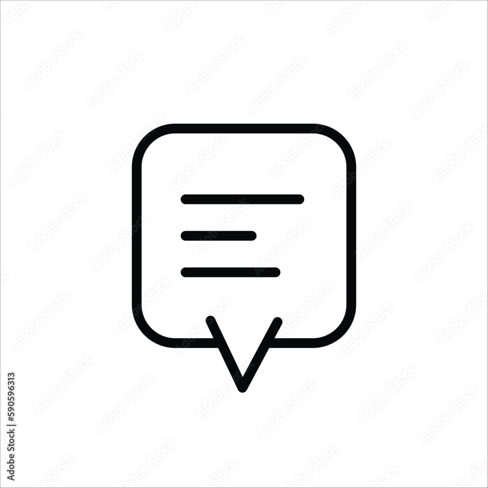 Bubble chat vector icon. Chat flat sign design. SMS chat symbol pictogram. UX UI icon Bubble chat vector icon. Chat flat sign design. SMS chat symbol pictogram. UX UI icon
