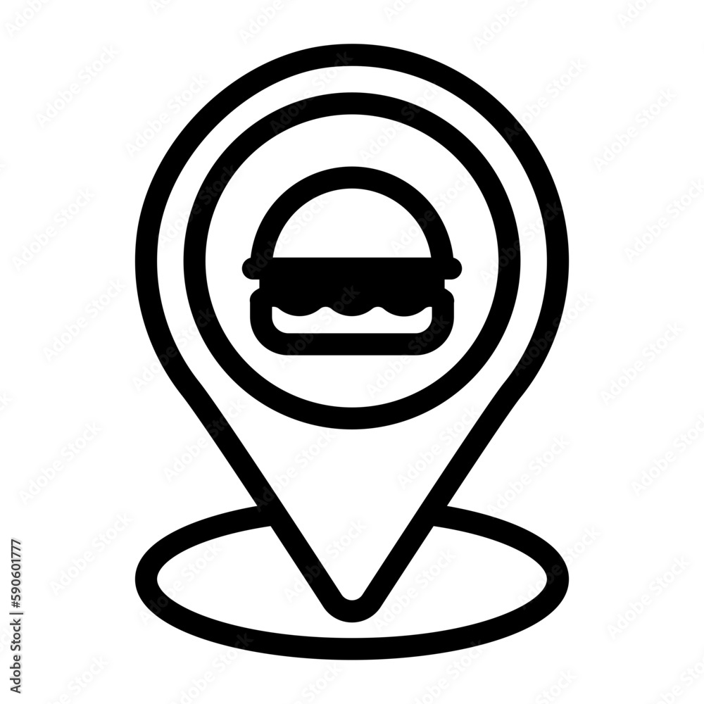 restaurant line icon restaurant line icon
