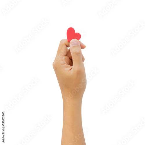 close up man hand show heart shape isolated on transparent background for love and donation organ and healthcare for png design concept