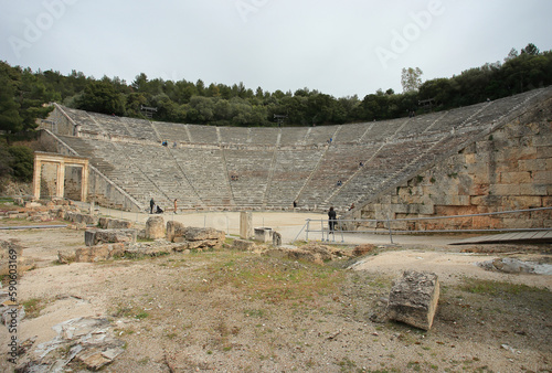 Obraz na płótnie The Ancient Theatre of Epidaurus (Peloponnese, Greece) w salonie
