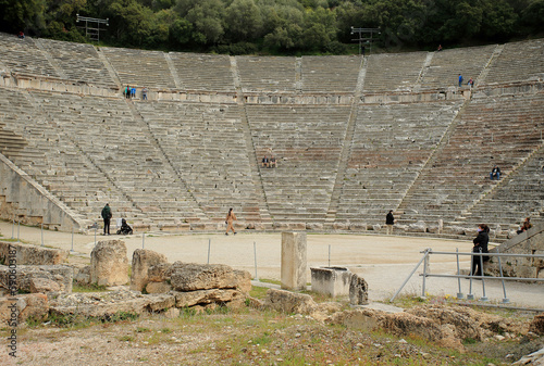 Obraz na płótnie The Ancient Theatre of Epidaurus (Peloponnese, Greece) w salonie