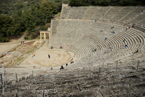 Obraz na płótnie The Ancient Theatre of Epidaurus (Peloponnese, Greece) w salonie