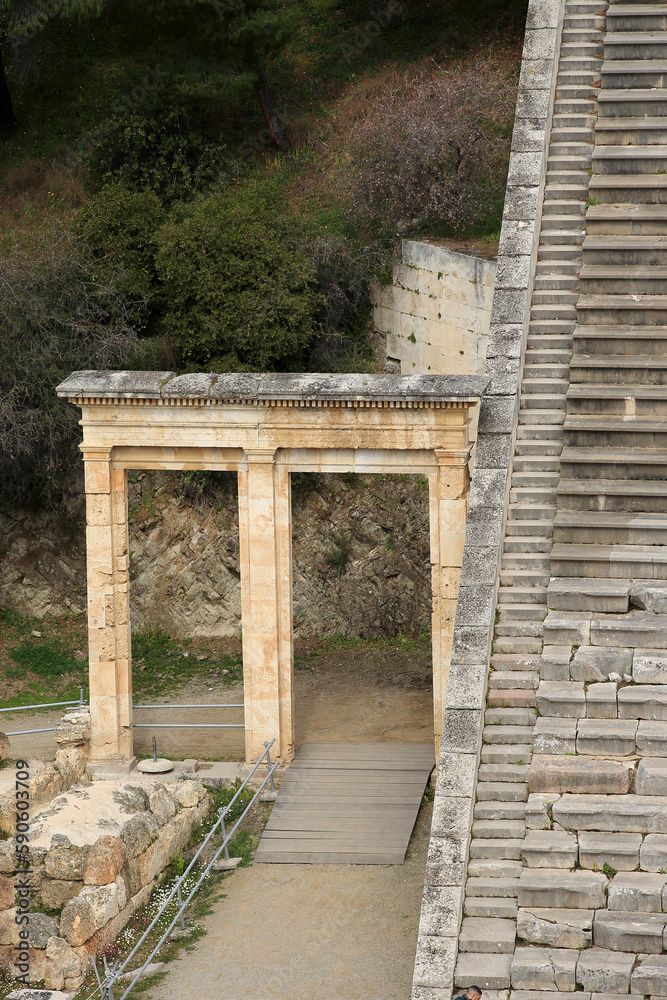The Ancient Theatre of Epidaurus (Peloponnese, Greece)