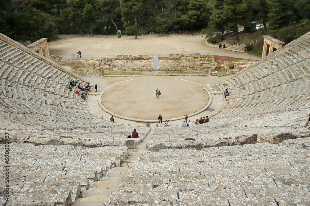 The Ancient Theatre of Epidaurus (Peloponnese, Greece)