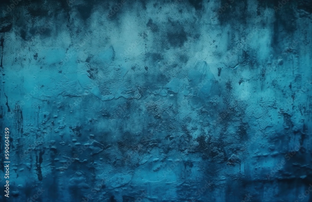 Obraz premium Abstract blue - dark background, generative ai