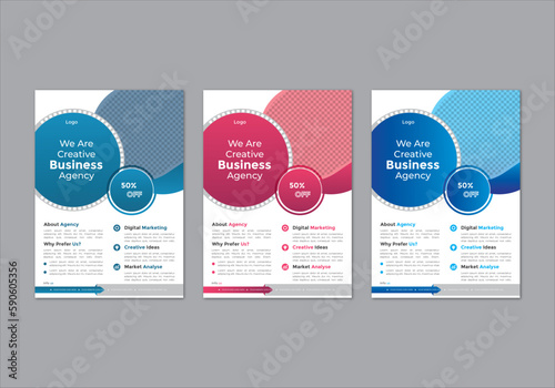 modern trend professional business flyer design corporate
