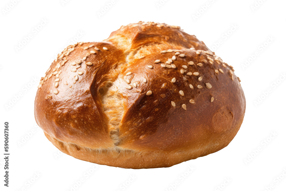 Pretzel Bread On Isolated Transparent Background, Png. Generative AI Pretzel Bread On Isolated Transparent Background, Png. Generative AI
