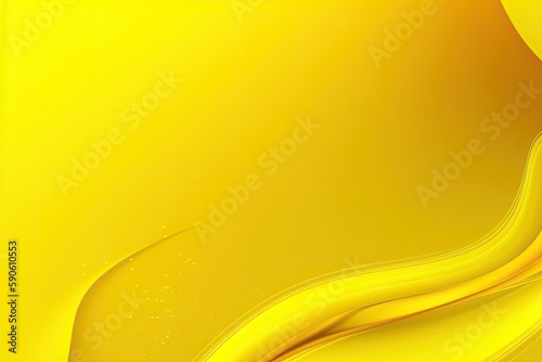 Abstract yellow background with rays. AI generated art illustration.