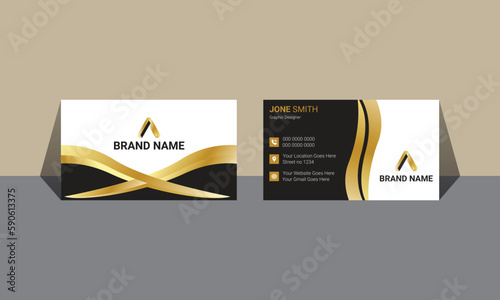 Title: Business Card, Modern business card template, Flat design, Business Card Layout, Double sided business card template, Black business card, White business card design, professional business card