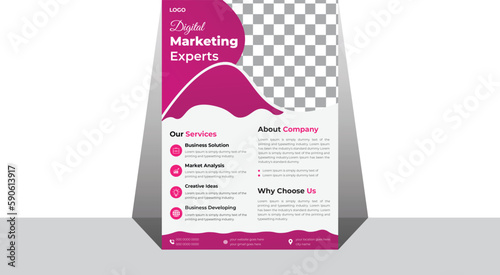 Title: Flyer Design, Poster, Brochure cover design, A4, Modern design, Brochure cover layout template,  Brochure design, A4 Corporate business flyer template design, Cover page, Digital marketing flye photo