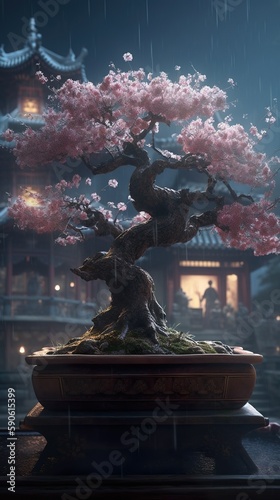 Sakura Bonsai in Temple 2