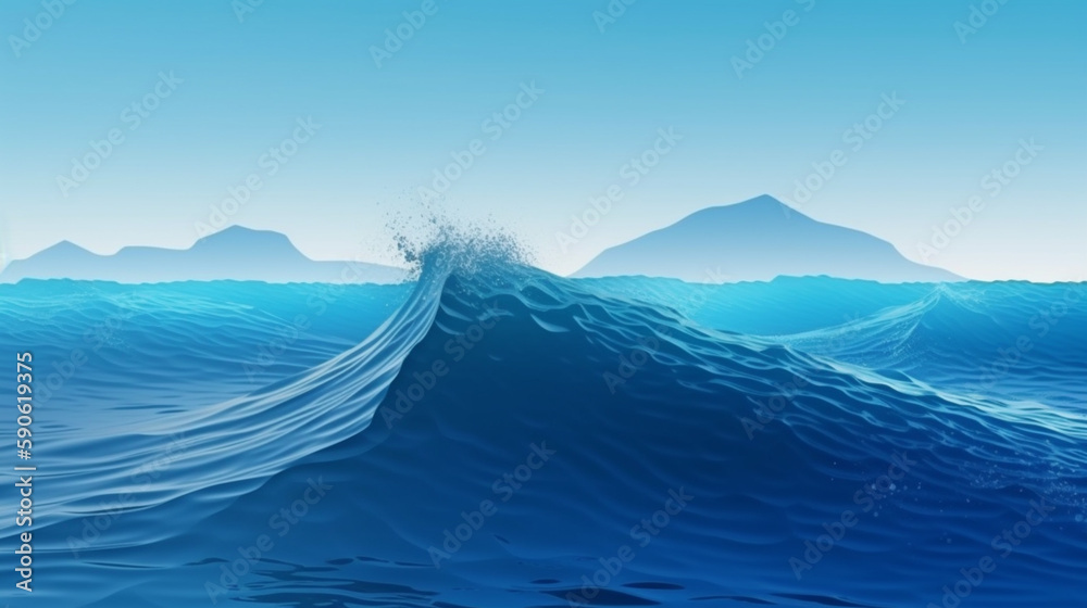 Blue Ocean concept background