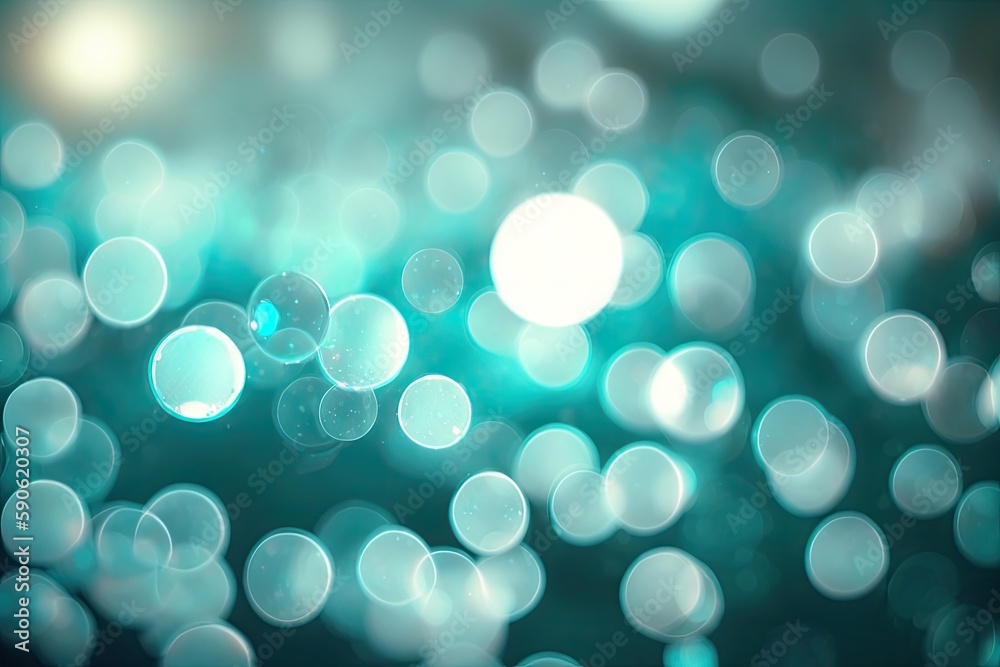 Bokeh illumination in the background of the pool. Generative AI Bokeh illumination in the background of the pool. Generative AI