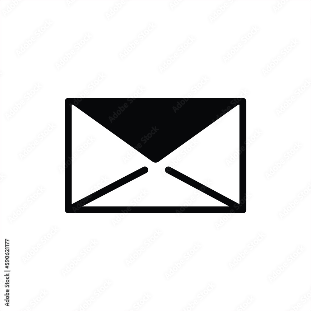 Envelope vector icon. Mail flat sign design. Envelope symbol pictogram. UX UI icon Envelope vector icon. Mail flat sign design. Envelope symbol pictogram. UX UI icon