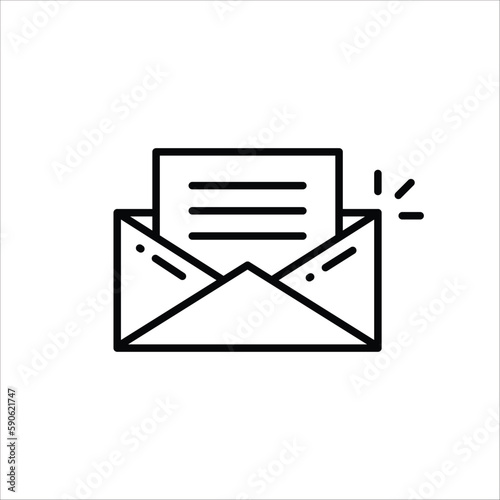 Envelope vector icon. Mail flat sign design. Envelope symbol pictogram. UX UI icon